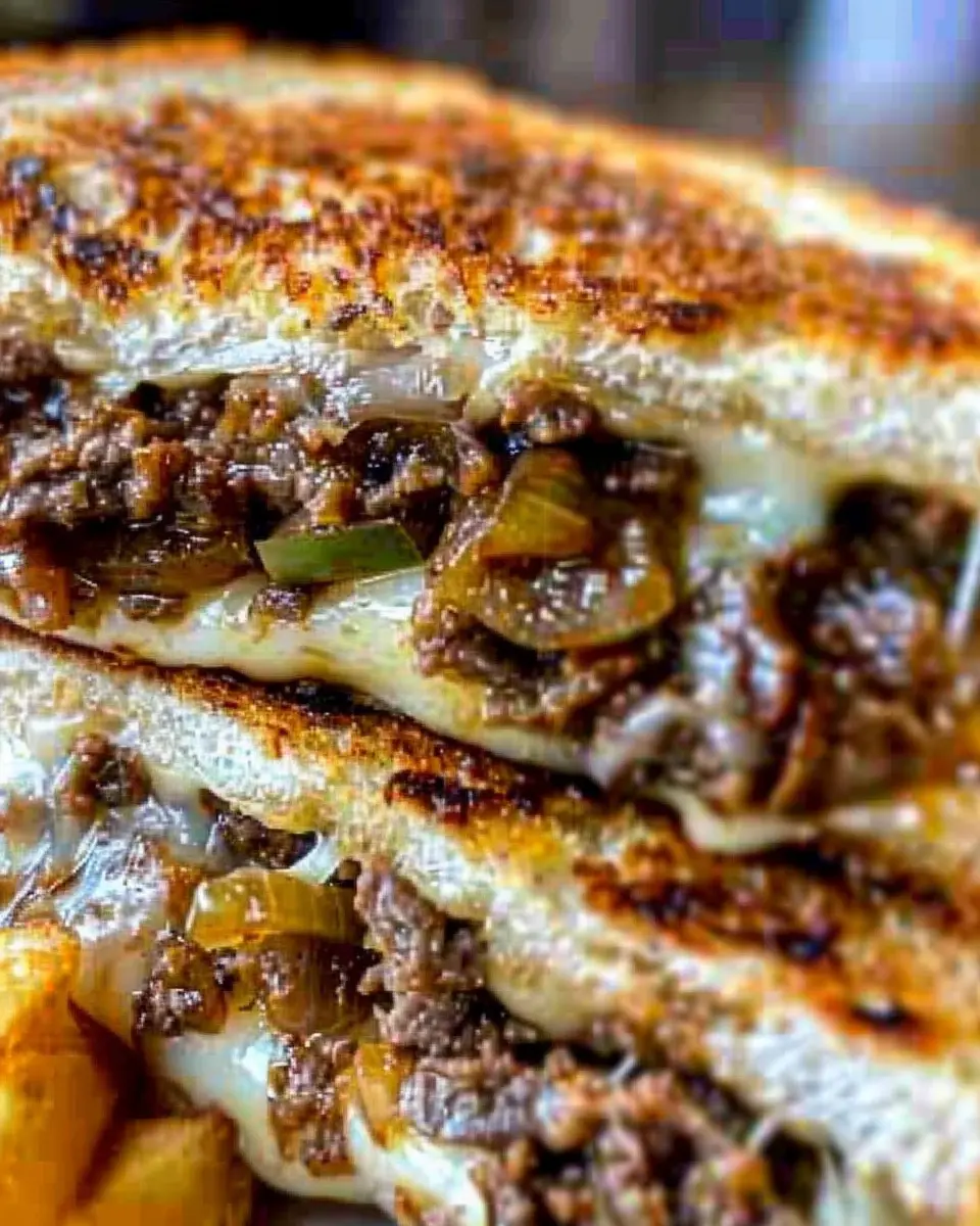Ground Philly Cheesesteak Grilled Cheese: Easy, Indulgent Comfort Food