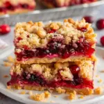 Easy Cranberry Crumble Bars with a Buttery Crust