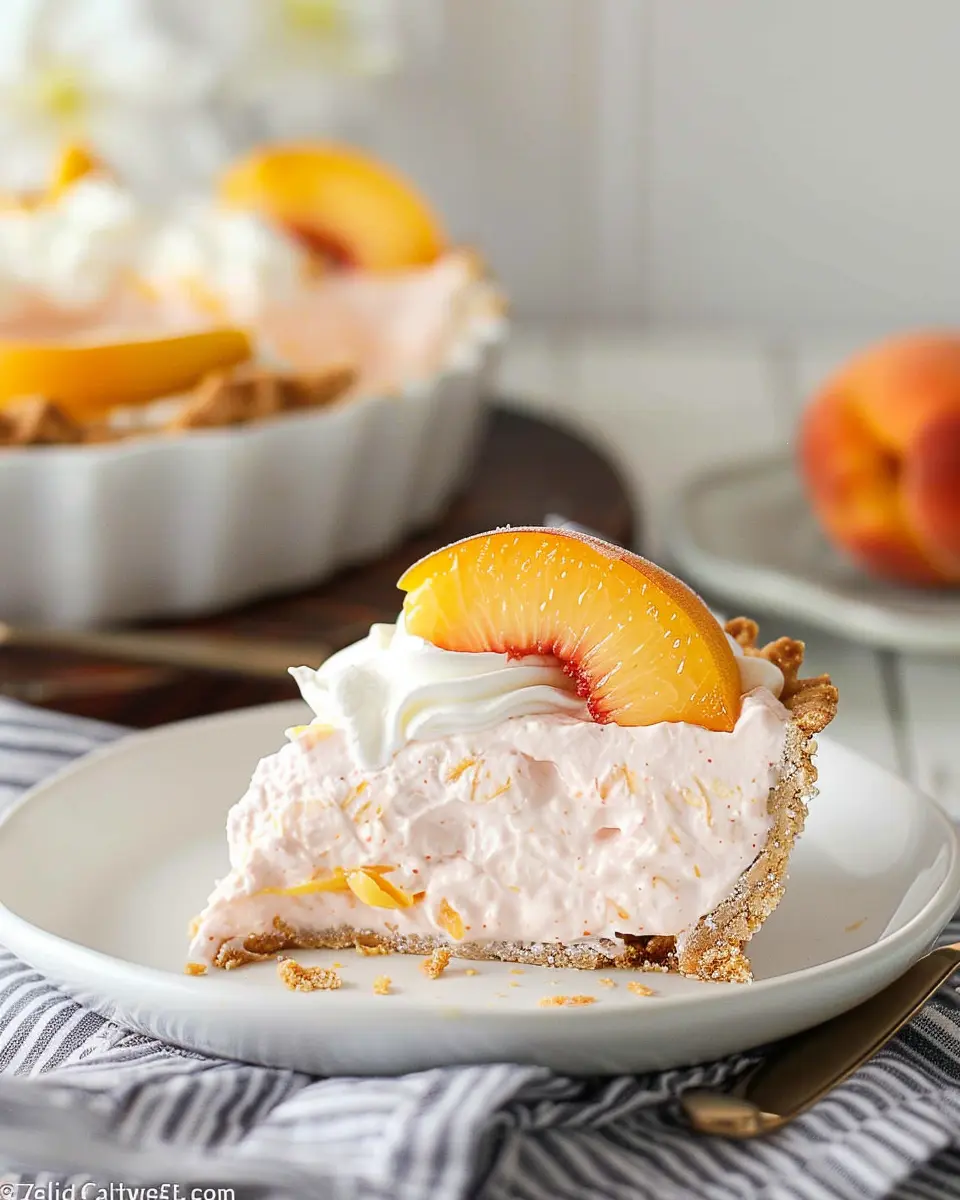 No Bake Peach Chiffon Pie: Easy, Indulgent Recipe for Everyone
