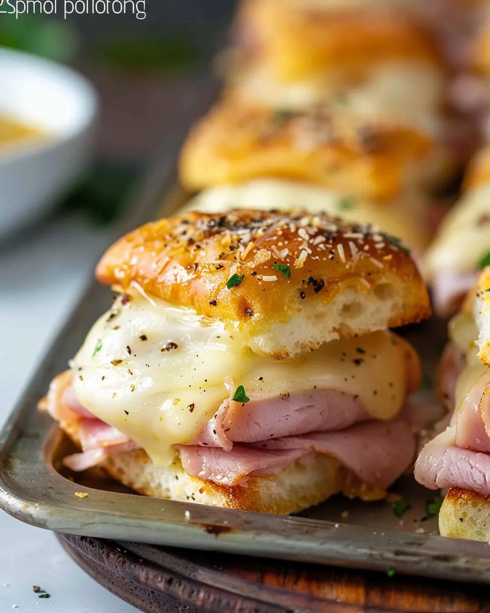 Ham and Cheese Sliders with Turkey Bacon: Easy and Delicious Treats