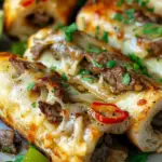 Keto Philly Cheesesteak Rolls