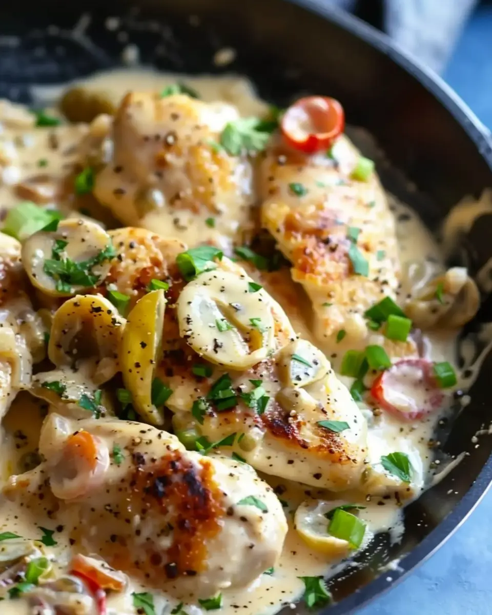 Creamy Pepperoncini Chicken Skillet: Easy Weeknight Delight