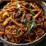 20 Minute Korean Beef Sesame Noodles