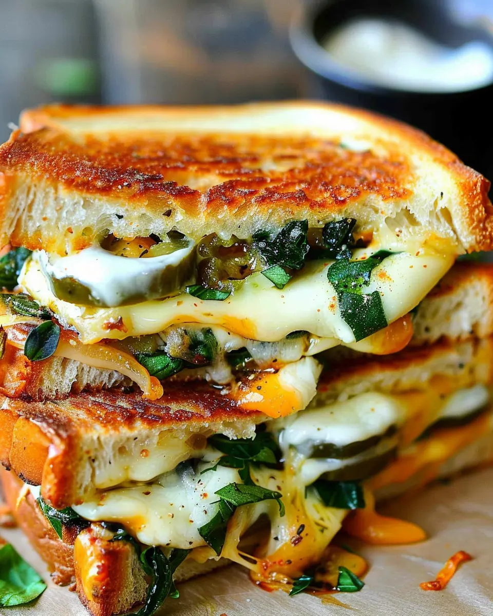 Jalapeno Popper Grilled Cheese: An Indulgent Twist with Turkey Bacon