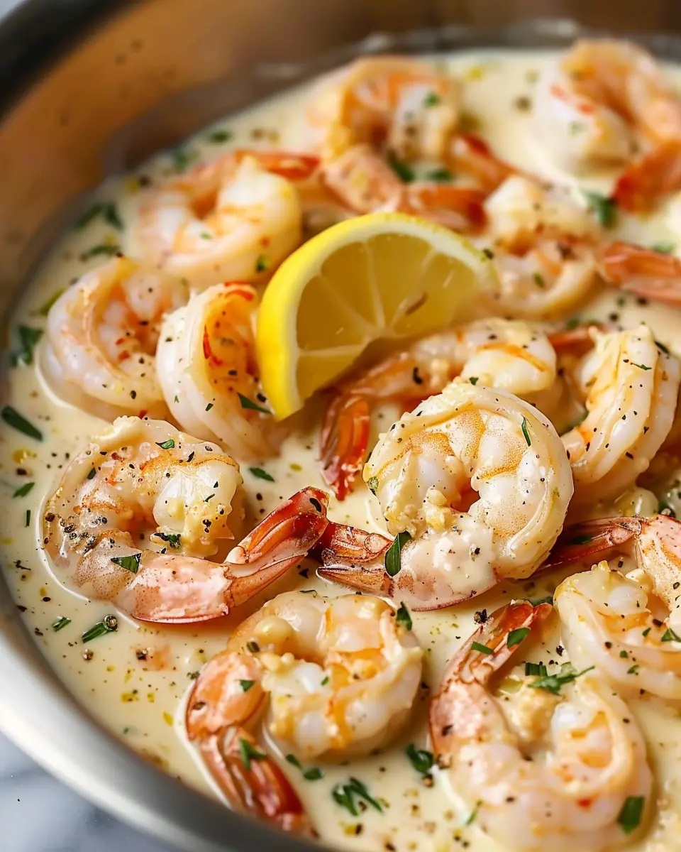 Creamy Lemon Garlic Parmesan Shrimp: A Delightfully Easy Dinner