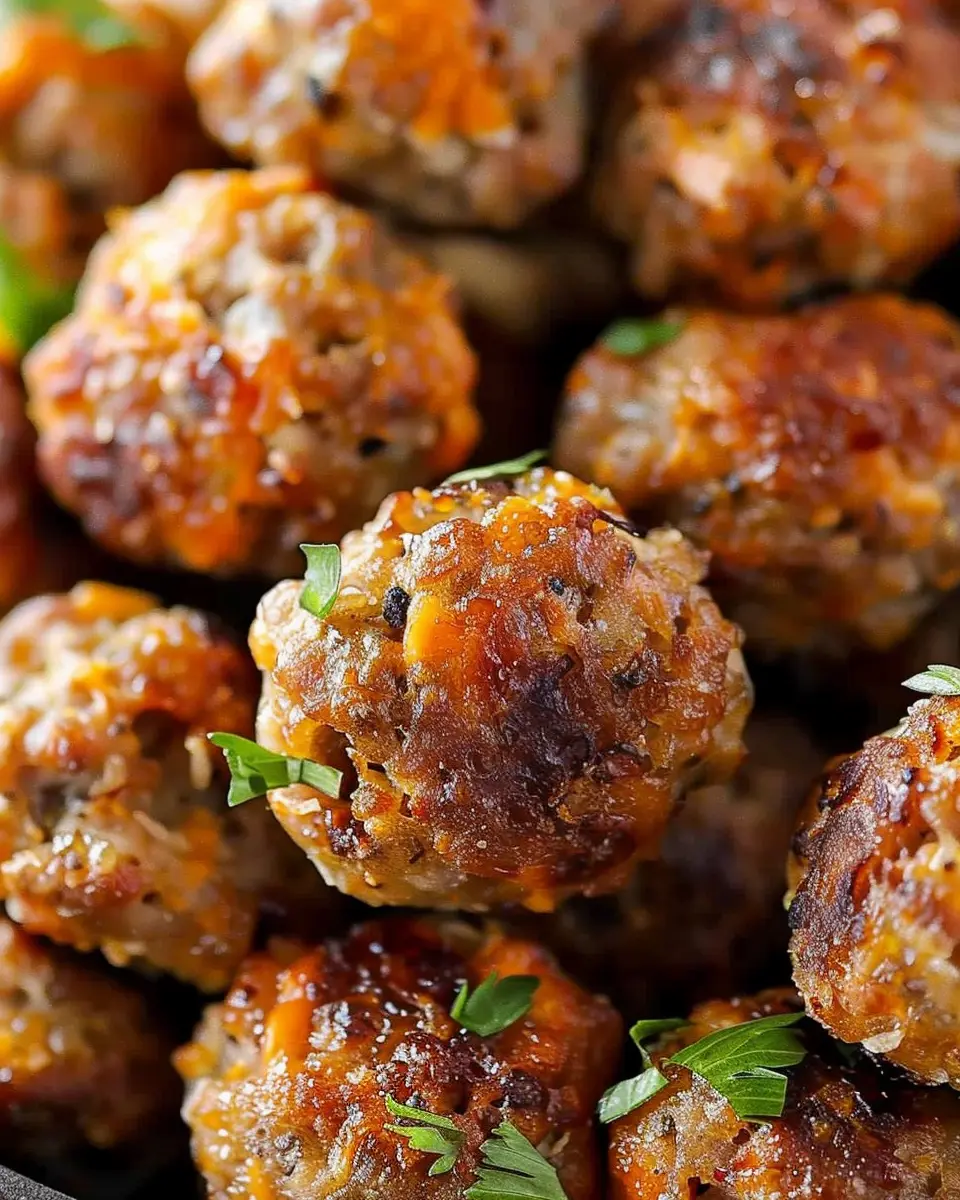 Bisquick Sausage Balls with Turkey Bacon for Easy Entertaining