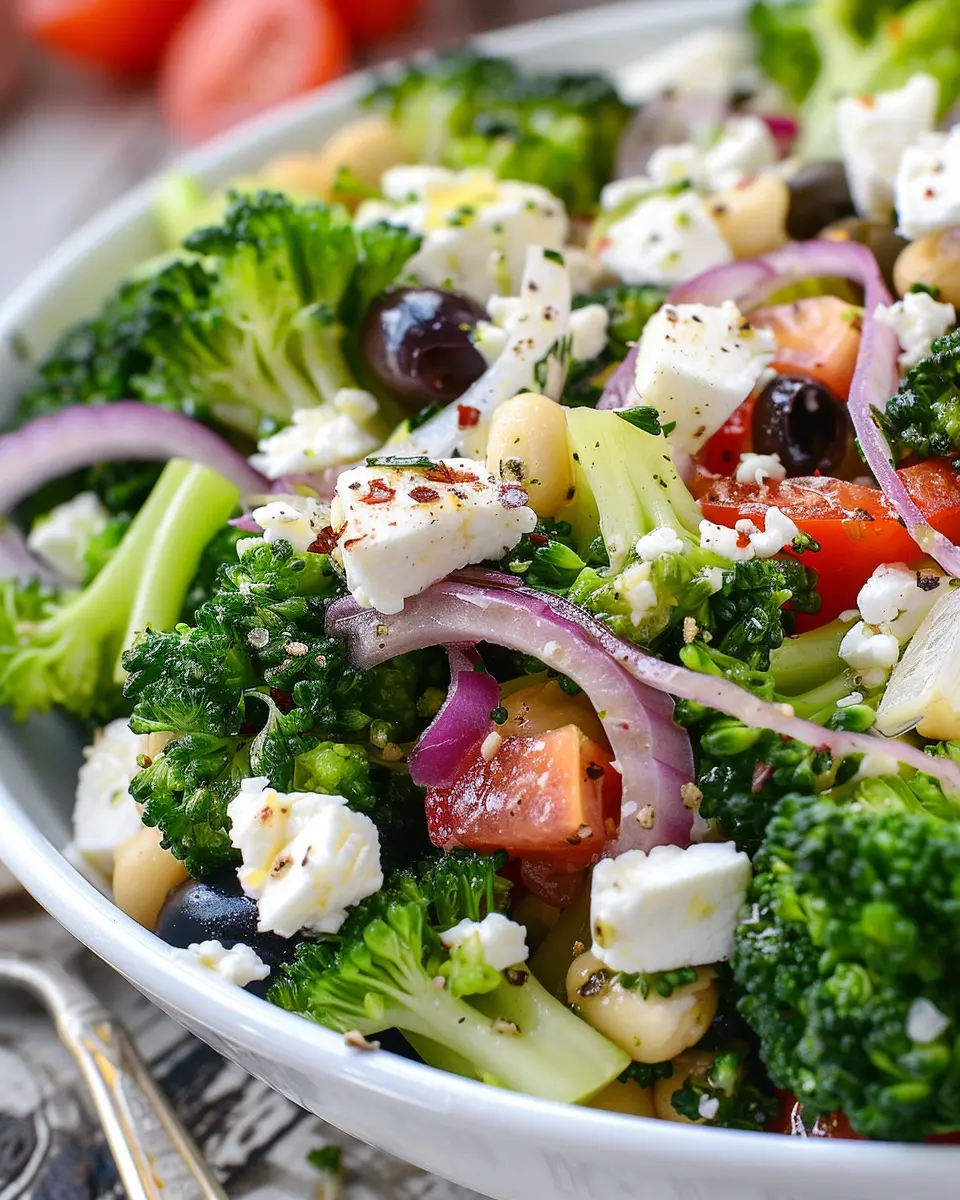 Greek Broccoli Salad: Easy, Flavorful Twist with Turkey Bacon