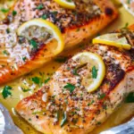 Sheet Pan Lemon Garlic Butter Salmon