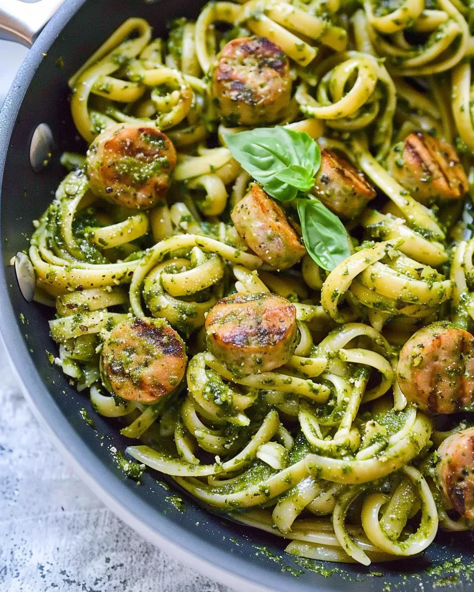 Chicken Sausage Pesto Pasta: A Delightfully Easy Recipe for Home Cooks