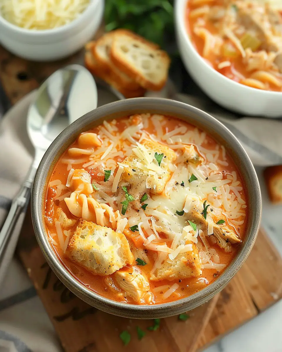 Crockpot Chicken Parmesan Soup: Easy Comfort Food Delight