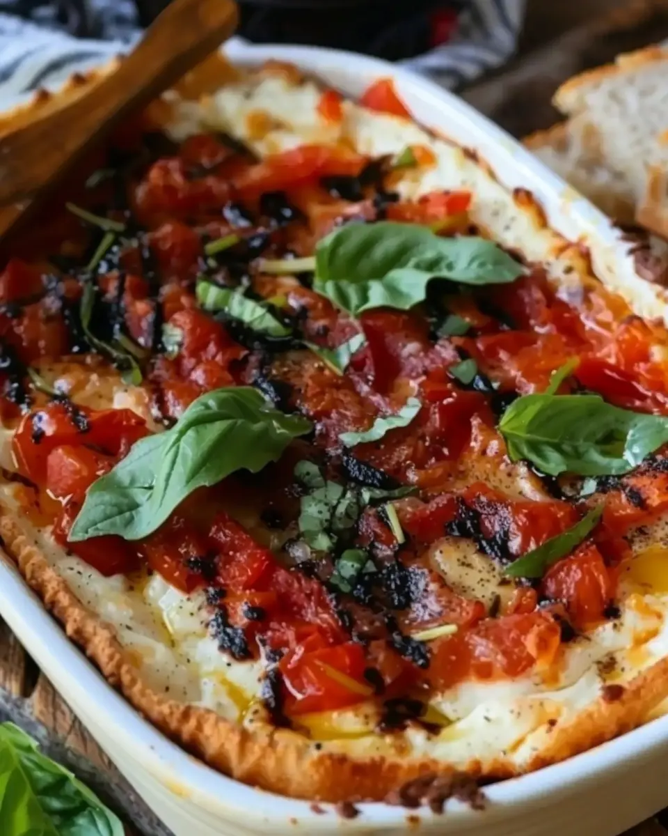 Baked Goat Cheese and Bruschetta Dip: Indulgent Flavor for Everyone