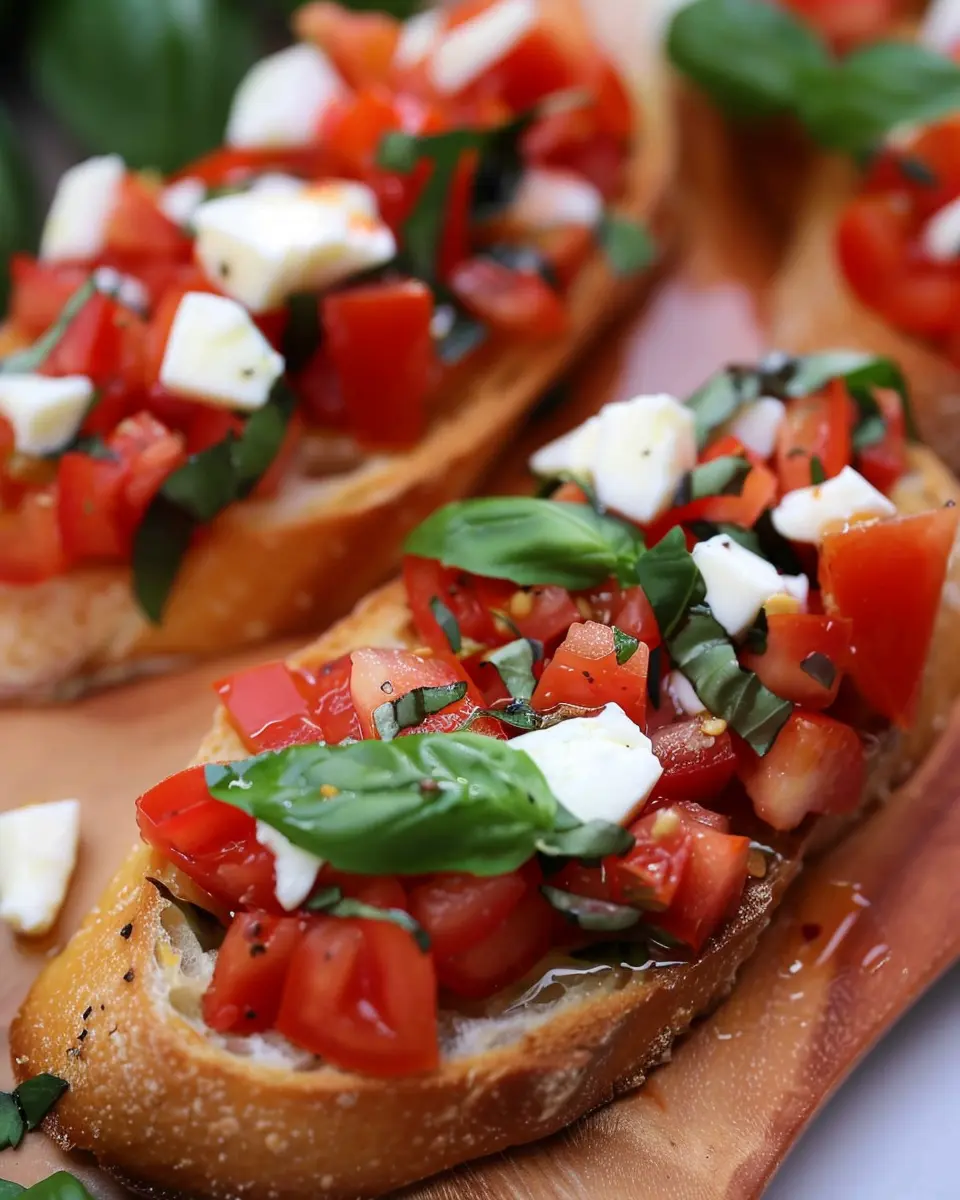 Perfect Bruschetta with Mozzarella