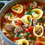 Tortellini Soup with Sausage