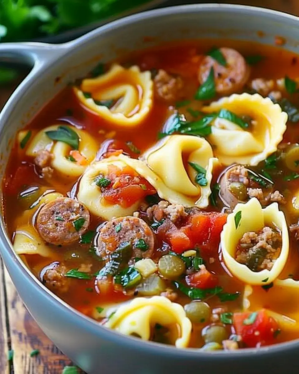 Tortellini Soup with Sausage: A Hearty Comfort Dish at Home