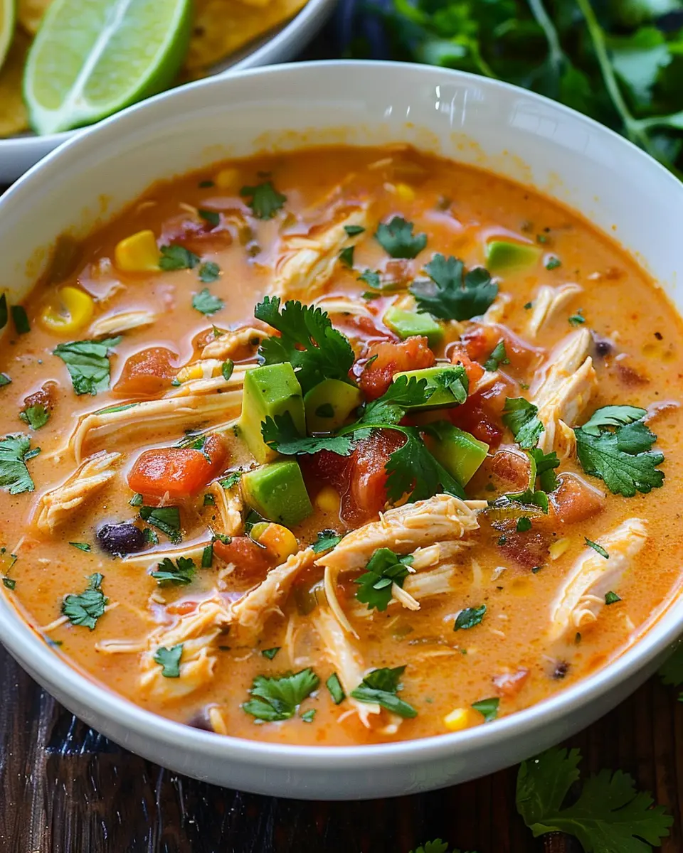 Creamy Chicken Enchilada Soup: A Cozy, Indulgent Delight