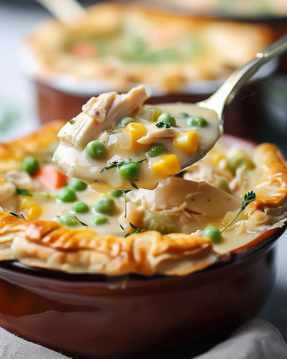Chicken Pot Pie Soup: Easy Comfort Food with Turkey Bacon Delight