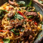 30 Minute Thai Basil Beef Noodles