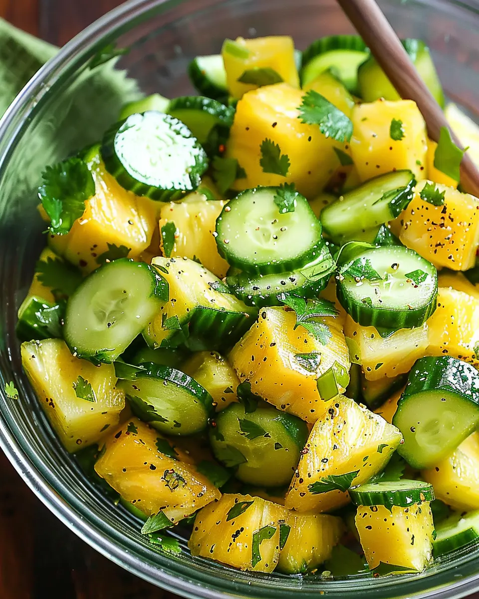 Cucumber Pineapple Salad: A Refreshing and Easy Summer Delight