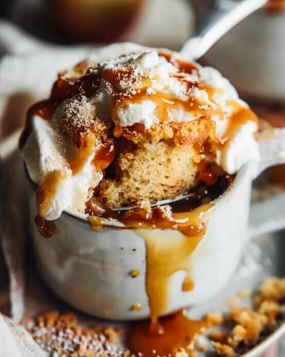 Salted Caramel Apple Mug Cake: A Delightfully Easy Treat