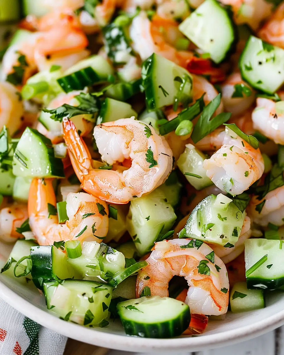 Cucumber Shrimp Salad: A Light and Refreshing Delight for Everyone