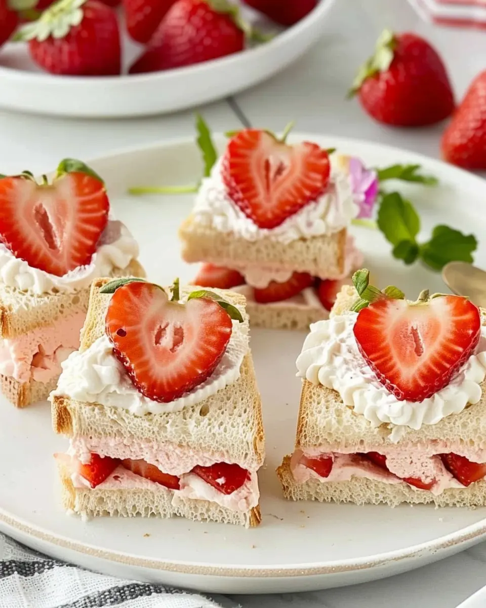 Easy Strawberry Tea Sandwiches: A Deliciously Refreshing Treat