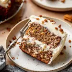 Carrot Cake Banana Bread with Thick Cinnamon Cream Cheese Frosting