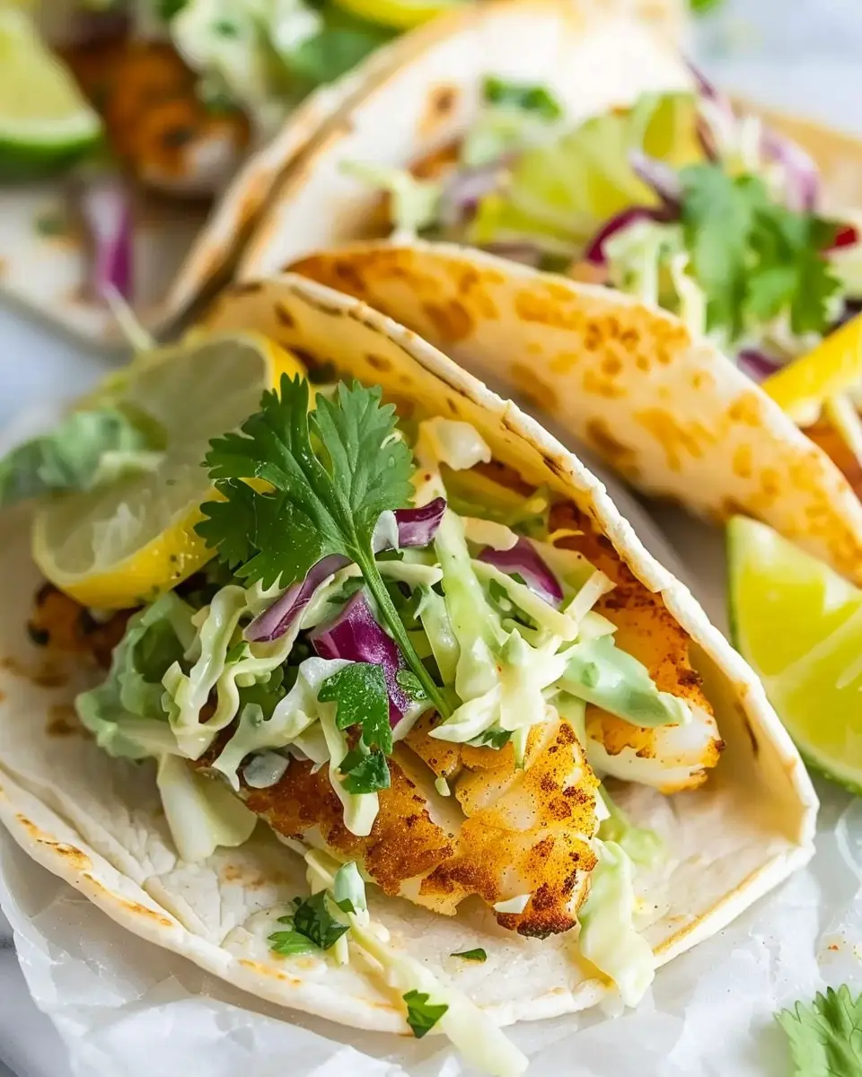 Fish Tacos with Cilantro Lime Slaw: The Best Fresh Flavor Combo