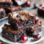 Chewy Chocolate Cherry Brownies