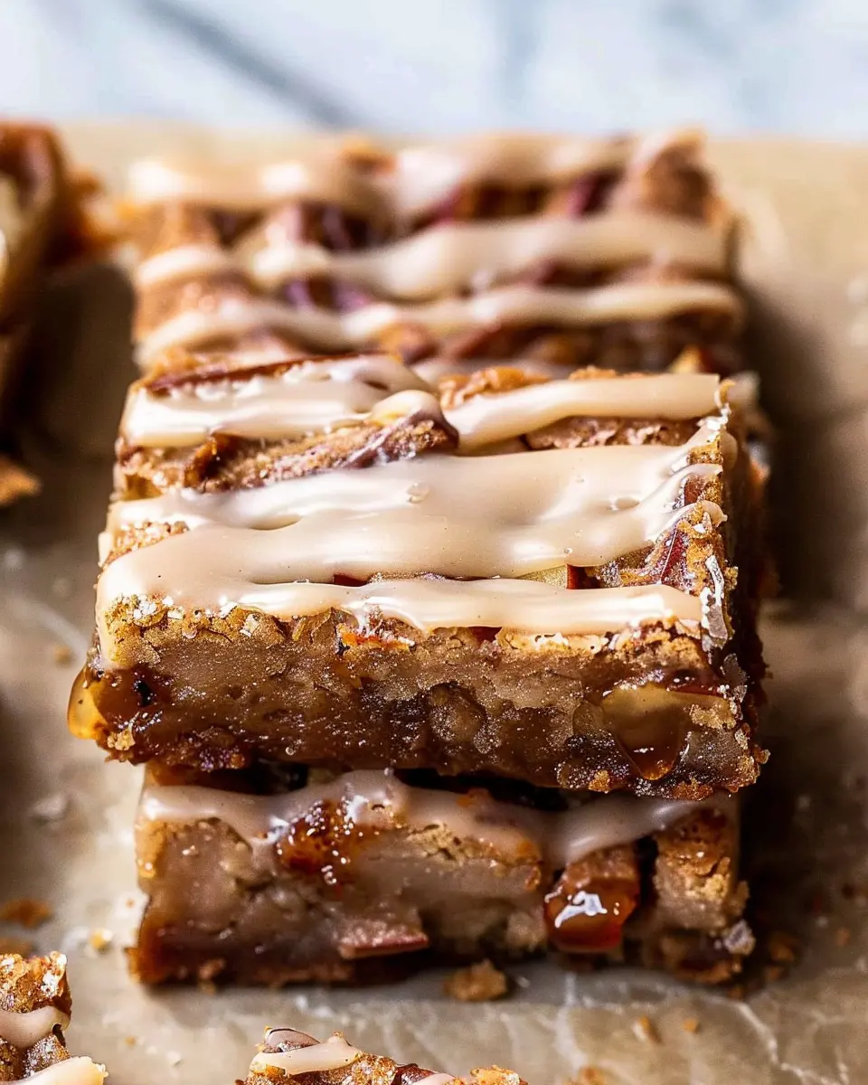 Brown Butter Apple Blondies: The Best Cinnamon Maple Delight