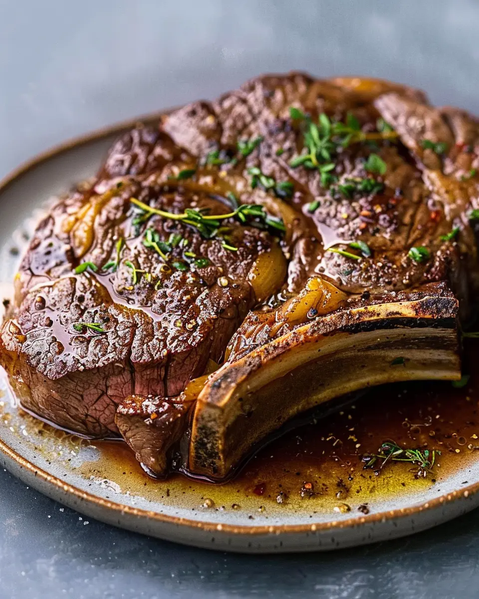 Pan-Seared, Butter-Basted Thick-Cut Steak Recipe for Juicy Perfection