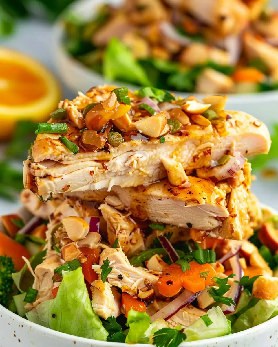 Easy Hot Honey Chicken Salad Recipe with Turkey Bacon for a Delightful Twist
