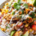 Mexican Street Corn Chicken Rice Bowl Recipe