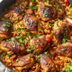 One Pot Cajun Chicken and Orzo
