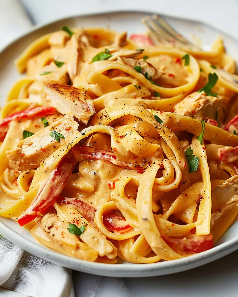 Creamy Cajun-Style Chicken Pasta with Turkey Bacon Delight