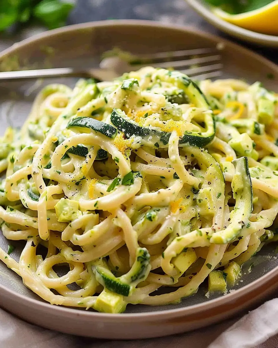Pasta with Creamy Zucchini Sauce: A Quick, Guilt-Free Delight